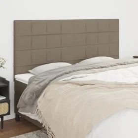 Cabeceros 4 unidades de tela gris taupe 90x5x78/88 cm de vidaXL, Cabeceros y pies de cama - Ref: Foro24-3116350, Precio: 104,...