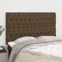 Cabeceros 4 unidades tela marrón oscuro 72x7x78/88 cm de vidaXL, Cabeceros y pies de cama - Ref: Foro24-3116669, Precio: 131,...