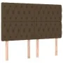 Headboards 4 units dark brown fabric 72x7x78/88 cm by vidaXL, Headboards and footboards - Ref: Foro24-3116669, Price: 118,56 ...