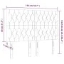 Headboards 4 units dark brown fabric 72x7x78/88 cm by vidaXL, Headboards and footboards - Ref: Foro24-3116669, Price: 118,56 ...