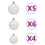 Árbol de Navidad delgado con LEDs y bolas negro 180 cm de vidaXL, Arboles de navidad - Ref: Foro24-3078113, Precio: 54,28 €, ...