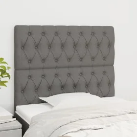 Kopfteile 2 Einheiten aus dunkelgrauem Stoff 100x7x78/88 cm von vidaXL, Kopf- und Fußteile - Ref: Foro24-3116659, Preis: 64,9...