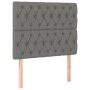 Cabeceros 2 unidades de tela gris oscuro 100x7x78/88 cm de vidaXL, Cabeceros y pies de cama - Ref: Foro24-3116659, Precio: 65...