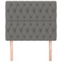Cabeceros 2 unidades de tela gris oscuro 100x7x78/88 cm de vidaXL, Cabeceros y pies de cama - Ref: Foro24-3116659, Precio: 65...