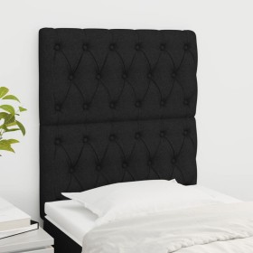Cabeceros 2 unidades tela negro 80x7x78/88 cm de vidaXL, Cabeceros y pies de cama - Ref: Foro24-3116644, Precio: 71,31 €, Des...