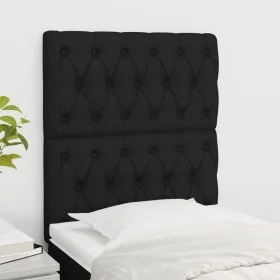 Kopfteile 2 Einheiten aus schwarzem Stoff 80x7x78/88 cm von vidaXL, Kopf- und Fußteile - Ref: Foro24-3116644, Preis: 71,20 €,...