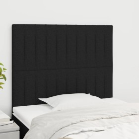 Cabeceros 2 unidades de tela negro 90x5x78/88 cm de vidaXL, Cabeceros y pies de cama - Ref: Foro24-3116554, Precio: 54,44 €, ...