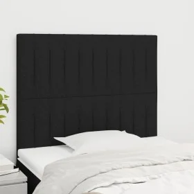 Cabeceros 2 unidades de tela negro 90x5x78/88 cm de vidaXL, Cabeceros y pies de cama - Ref: Foro24-3116554, Precio: 57,22 €, ...