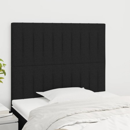 Cabeceros 2 unidades de tela negro 90x5x78/88 cm de vidaXL, Cabeceros y pies de cama - Ref: Foro24-3116554, Precio: 54,44 €, ...