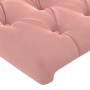 Cabeceros 4 unidades de terciopelo rosa 100x7x78/88 cm de vidaXL, Cabeceros y pies de cama - Ref: Foro24-3116739, Precio: 177...