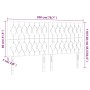 Cabeceros 4 unidades de terciopelo rosa 100x7x78/88 cm de vidaXL, Cabeceros y pies de cama - Ref: Foro24-3116739, Precio: 177...