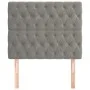 Headboards 2 units of light gray velvet 90x7x78/88 cm by vidaXL, Headboards and footboards - Ref: Foro24-3116704, Price: 73,2...