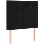 Cabeceros 2 unidades de terciopelo negro 100x5x78/88 cm de vidaXL, Cabeceros y pies de cama - Ref: Foro24-3116614, Precio: 59...