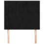 Cabeceros 2 unidades de terciopelo negro 100x5x78/88 cm de vidaXL, Cabeceros y pies de cama - Ref: Foro24-3116614, Precio: 59...