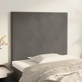 Kopfteile 2 Einheiten aus dunkelgrauem Samt 90x5x78/88 cm von vidaXL, Kopf- und Fußteile - Ref: Foro24-3116089, Preis: 55,39 ...