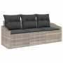 Conjunto de sofás de jardín 3 pcs Gris Claro ratán sintético en Sofás de exterior | Comprar online en Foru.es
