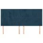 Headboards 4 units of dark blue velvet 90x5x78/88 cm by vidaXL, Headboards and footboards - Ref: Foro24-3116634, Price: 127,7...