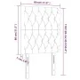 Kopfteile 2 Einheiten aus dunkelgrauem Samt 80x7x78/88 cm von vidaXL, Kopf- und Fußteile - Ref: Foro24-3116699, Preis: 80,17 ...