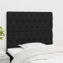 Cabeceros 2 unidades de tela negro 100x7x78/88 cm de vidaXL, Cabeceros y pies de cama - Ref: Foro24-3116660, Precio: 72,64 €,...