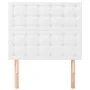 Cabeceros 2 unidades de cuero sintético blanco 90x5x78/88 cm de vidaXL, Cabeceros y pies de cama - Ref: Foro24-3116411, Preci...