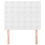 Cabeceros 2 unidades de cuero sintético blanco 90x5x78/88 cm de vidaXL, Cabeceros y pies de cama - Ref: Foro24-3116411, Preci...