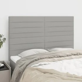 Kopfteile 4 Einheiten hellgrauer Stoff 72x5x78/88 cm von vidaXL, Kopf- und Fußteile - Ref: Foro24-3116470, Preis: 115,51 €, R...