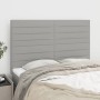 Cabeceros 4 unidades tela gris claro 72x5x78/88 cm de vidaXL, Cabeceros y pies de cama - Ref: Foro24-3116470, Precio: 118,75 ...