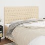 Cabeceros 4 unidades de tela color crema 100x7x78/88 cm de vidaXL, Cabeceros y pies de cama - Ref: Foro24-3116695, Precio: 15...
