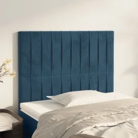 Headboards 2 units of dark blue velvet 90x5x78/88 cm by vidaXL, Headboards and footboards - Ref: Foro24-3116610, Price: 69,42...