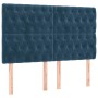 Cabeceros 4 unidades terciopelo azul oscuro 72x7x78/88 cm de vidaXL, Cabeceros y pies de cama - Ref: Foro24-3116720, Precio: ...