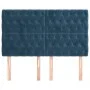 Cabeceros 4 unidades terciopelo azul oscuro 72x7x78/88 cm de vidaXL, Cabeceros y pies de cama - Ref: Foro24-3116720, Precio: ...