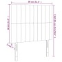 Cabeceros 2 unidades de tela negro 80x5x78/88 cm de vidaXL, Cabeceros y pies de cama - Ref: Foro24-3116546, Precio: 59,48 €, ...