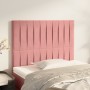 Cabeceros 2 unidades de terciopelo rosa 80x5x78/88 cm de vidaXL, Cabeceros y pies de cama - Ref: Foro24-3116605, Precio: 54,3...