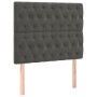 Cabeceros 2 unidades de terciopelo gris oscuro 90x7x78/88 cm de vidaXL, Cabeceros y pies de cama - Ref: Foro24-3116705, Preci...