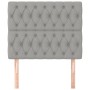 Cabeceros 2 unidades de tela gris claro 90x7x78/88 cm de vidaXL, Cabeceros y pies de cama - Ref: Foro24-3116650, Precio: 59,3...