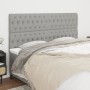 Cabeceros 4 unidades de tela gris claro 100x7x78/88 cm de vidaXL, Cabeceros y pies de cama - Ref: Foro24-3116690, Precio: 116...