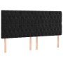 Cabeceros 4 unidades de terciopelo negro 90x7x78/88 cm de vidaXL, Cabeceros y pies de cama - Ref: Foro24-3116730, Precio: 167...