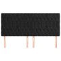 Cabeceros 4 unidades de terciopelo negro 90x7x78/88 cm de vidaXL, Cabeceros y pies de cama - Ref: Foro24-3116730, Precio: 167...