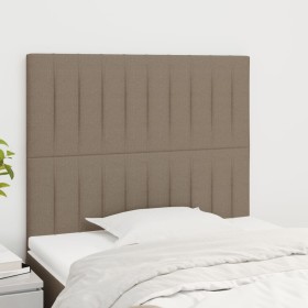 Cabeceros 2 unidades de tela gris taupe 90x5x78/88 cm de vidaXL, Cabeceros y pies de cama - Ref: Foro24-3116556, Precio: 64,1...