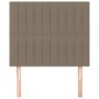 Cabeceros 2 unidades de tela gris taupe 90x5x78/88 cm de vidaXL, Cabeceros y pies de cama - Ref: Foro24-3116556, Precio: 64,1...