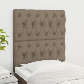 Cabeceros 2 unidades de tela gris taupe 80x7x78/88 cm de vidaXL, Cabeceros y pies de cama - Ref: Foro24-3116646, Precio: 82,7...