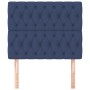 Cabeceros 2 unidades de tela azul 90x7x78/88 cm de vidaXL, Cabeceros y pies de cama - Ref: Foro24-3116656, Precio: 78,24 €, D...