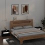 Mesitas de noche con luces LED 2 uds negro 60x35x40 cm de vidaXL, Mesitas de noche - Ref: Foro24-3080735, Precio: 112,31 €, D...