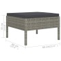 Set de muebles de jardín 6 pzas y cojines ratán sintético gris en Conjuntos de jardín | Comprar online en Foru.es