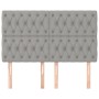 Cabeceros 4 unidades tela gris claro 72x7x78/88 cm de vidaXL, Cabeceros y pies de cama - Ref: Foro24-3116666, Precio: 110,35 ...