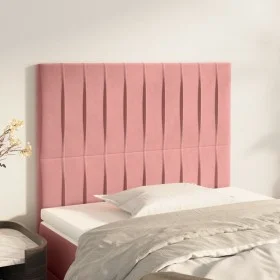 Kopfteile 2 Einheiten aus rosa Samt 90x5x78/88 cm von vidaXL, Kopf- und Fußteile - Ref: Foro24-3116611, Preis: 56,20 €, Rabat...