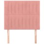 Cabeceros 2 unidades de terciopelo rosa 90x5x78/88 cm de vidaXL, Cabeceros y pies de cama - Ref: Foro24-3116611, Precio: 57,9...