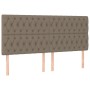 Cabeceros 4 unidades de tela gris taupe 90x7x78/88 cm de vidaXL, Cabeceros y pies de cama - Ref: Foro24-3116686, Precio: 167,...