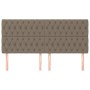 Cabeceros 4 unidades de tela gris taupe 90x7x78/88 cm de vidaXL, Cabeceros y pies de cama - Ref: Foro24-3116686, Precio: 167,...
