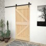 Puerta corredera con herrajes madera maciza de pino 80x210 cm en Puertas | Comprar online en Foru.es